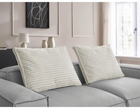 Svetlosivá pohovka z imitácie kože 260 cm Boheme – Bobochic Paris