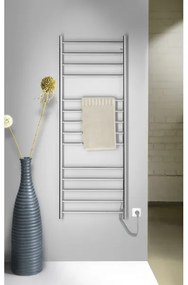 Sapho - Elektrický sušič na uteráky REDONDO 130W/230V 150 cm lesklý chróm