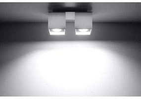 Sollux SL.0065 - Bodové svietidlo QUAD 2 2xGU10/40W/230V biela