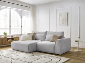 Svetlosivá rohová pohovka Aden – Bobochic Paris