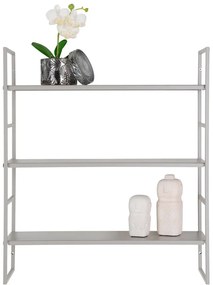 Svetlosivá poschodová kovová polica 48 cm Beja – House Nordic