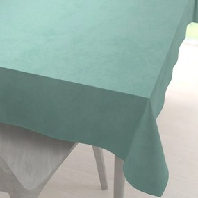 Biante Veľký zamatový obdĺžnikový obrus Velvet Premium SVP-048 Pastelová ľadovo zelená 200x240 cm