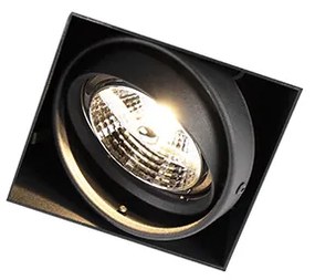 Zápustený reflektor čierny GU10 AR70 bez rámu - Oneon