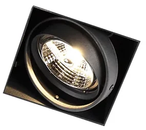 Zápustený reflektor čierny GU10 AR70 bez rámu - Oneon