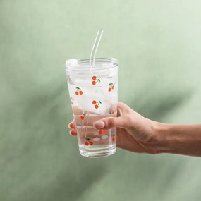 Pohár EMBO SUMMER so slamkou 745898 400 ml