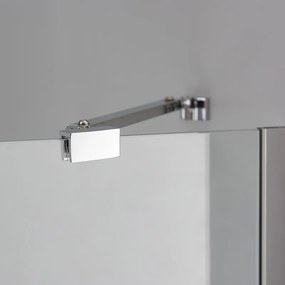 BPS-koupelny Štvrťkruhový sprchový kút KZ92 90x90 chróm/transparent - bez vaničky