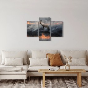 Obraz kamzíka v ohni (90x60 cm)