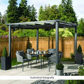 Kondela Pergola s posuvnou strechou, hliník, PEPY BASIC