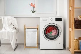 Kôš na bielizeň bambusový HANOI 40 l biely