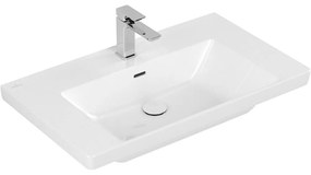 VILLEROY &amp; BOCH Subway 3.0 umývadlo na skrinku s otvorom, s prepadom, 800 x 470 mm, biela alpská, 4A708001