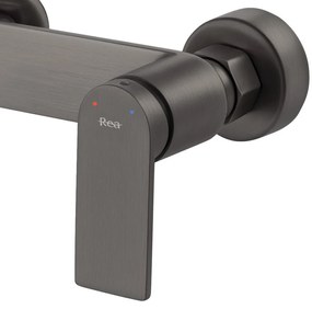 Rea Storm, vaňová batéria s ručnou bodovou sprchovou sadou, grafitová, REA-B4585