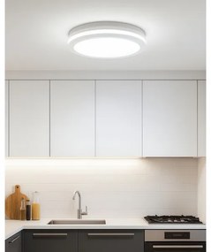 LED Stropné svietidlo s pohybovým senzorom LED/20W/230V 3000/4000/6500K IP54 biele