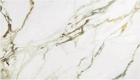 Jedálenský rozkladací stôl Infinity 160/240 cm keramika biely mramor/medený
