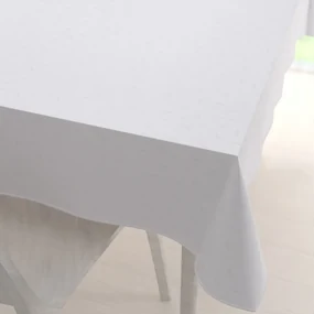 Biante Teflónový obdĺžnikový obrus TF-011 Popínavé lístky - studená biela 100x140 cm