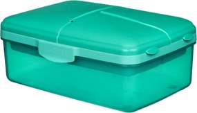 SISTEMA Box na desiatu/obed s priehradkami aj fľaštičkou, 1,5l - mix farieb Farba škatuliek SISTEMA: Zelená