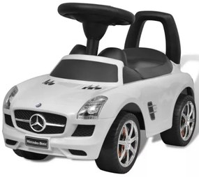 Biele Mercedes Benz detské autíčko na nožný pohon-