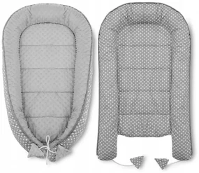 Detské hniezdo 5v1 GREY/WHITE DOTS