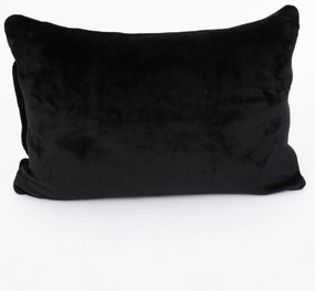 Obliečka na vankúš mikroplyš Exclusive 70 × 90 cm - Laura čierna