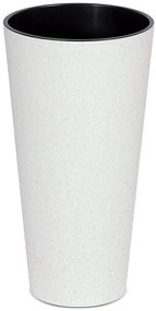 Prosperplast Kvetináč Tubus Slim biely, varianta 20 cm