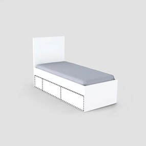 Jednolôžková posteľ REA ANASTACIA 90 Farba: Biela