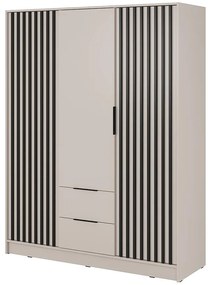 Skriňa Nelly 3d Kašmír/čierny pop