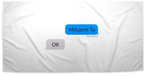 Sablio Uterák Milujem ťa - OK - 50x100 cm