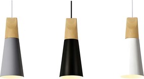 Toolight Toolight, stropné svietidlo SCANDI B APP058-1CP, biela-hnedá, OSW-00151