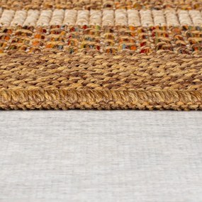 Vnútorný a vonkajší koberec v prírodnej farbe 200x290 cm Layla Border – Flair Rugs