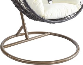 Závěsné houpací křeslo Houseland Mira L hnědé