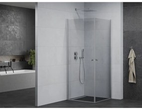 Mexen Pretoria DUO sprchovací kút 70x70cm, 6mm sklo, chrómový profil-číre sklo, 852-070-070-02-00