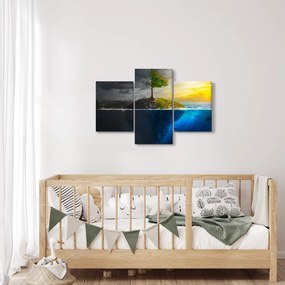 Obraz znázorňujúci dve strany (90x60 cm)