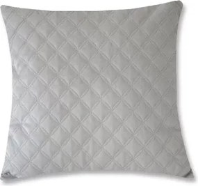 Dekoračný vankúš Christene 45x45 cm, svetlo šedý s kosoštvorcami%