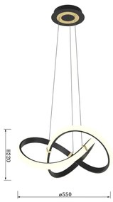 Wofi 6134-104 - LED Stmievateľný luster na lanku INDIGO LED/44W/230V