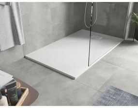 Mexen Hugo, obdĺžniková sprchová vanička SMC 160 x 80 cm, biela, biela krytka, 42108016-W