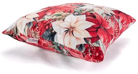 Sada 3 ks obliečok na vankúšiky RED POINSETTIA 45 x 45 cm