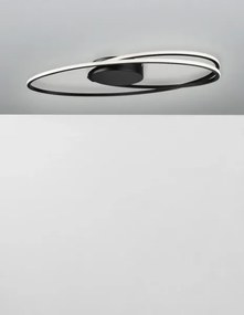 LED stropné svietidlo Viareggio 60 čierne