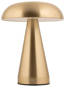 LED stmievateľná stolová lampa v zlatej farbe s kovovým tienidlom (výška 20,5 cm) Rachel – Leitmotiv