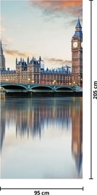 Fototapeta na dvere - Londýnsky Houses of Parliament (95x205cm)