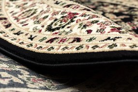 Koberec ROYAL ADR kruh vzor 1745 čierny