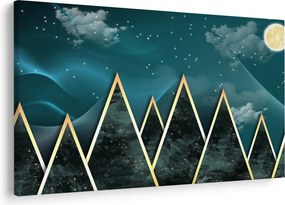 Obraz - Spln nad zlatými horami (90x60 cm)