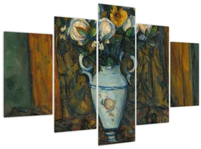 Obraz - Paul Cézanne, Vase of Flowers, reprodukcia (150x105 cm)