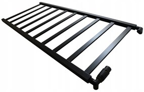 Regnis DEX, Vykurovacie teleso 530x990mm, 498W, čierna matná, DEX100/50/BLACK