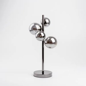Brilagi - LED stolná lampa MILLA 4xG9/3W/230V čierny chróm/dymová
