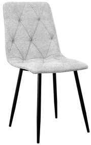 Stolička Naomi Svetlo šedá Borg 05
