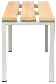 Lavica do šatne 100 x 35 x 45 cm, sivá - ral 7035