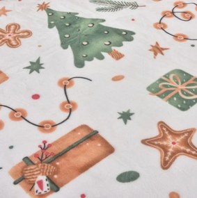 Mikroplyšové obliečky vianočné Christmas 200x140cm+90x70cm TiaHome