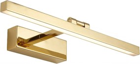 Toolight Toolight, LED kúpeľňové svietidlo, 400 mm, 6W, 4000K, 500lm, zlatá lesklá, APP1860-1W, OSW-66013