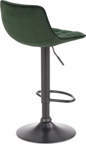 Barová stolička DÁŠENKA - zelená - výškovo nastaviteľná