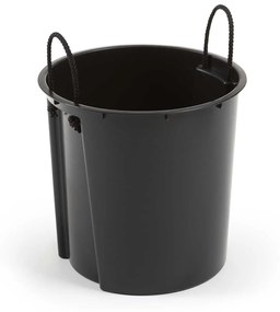 PLASTOVÝ KVETINÁČ URBANIKA 57X30 CM IMITÁCIA BETÓNU ČIERNA