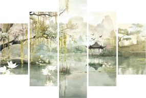 Obraz - Čínske jazero (150x105 cm)